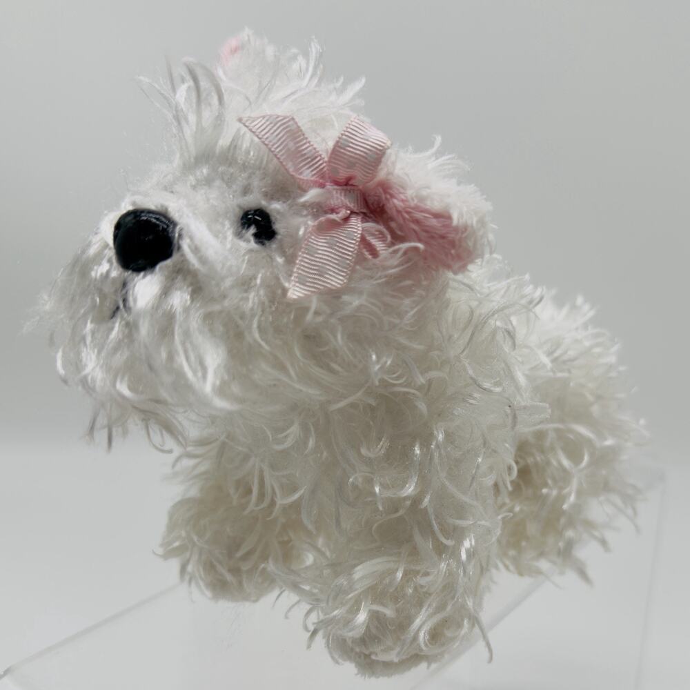 Ganz Webkinz Lil Kinz White Terrier No Code HS106 Plush Toy Animal Collectible